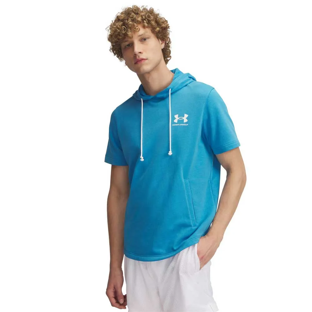 

Худи Under Armour Rival Terry Left Chest short sleeve, синий