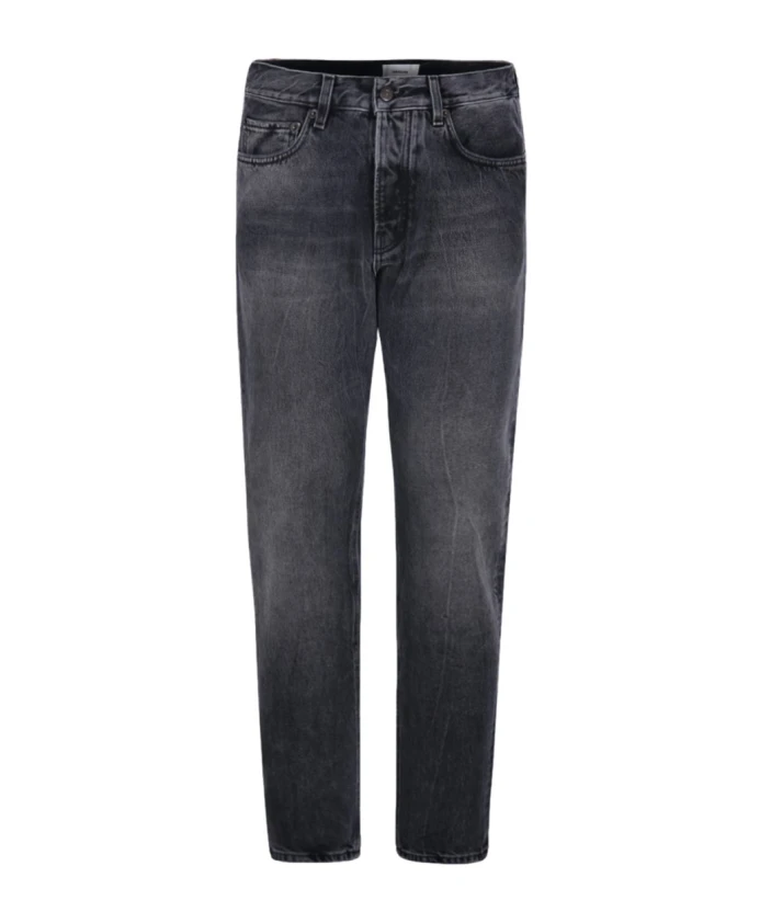 

Черные узкие джинсы с эффектом потертости. Haikure, черный