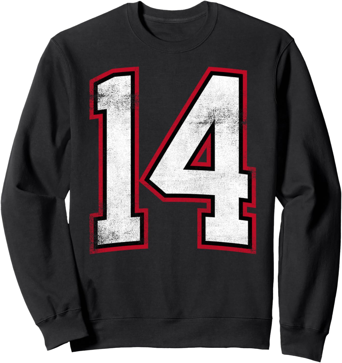 

Номер четырнадцать 14 #14 Толстовка Number And Alphabet Clothing, черный