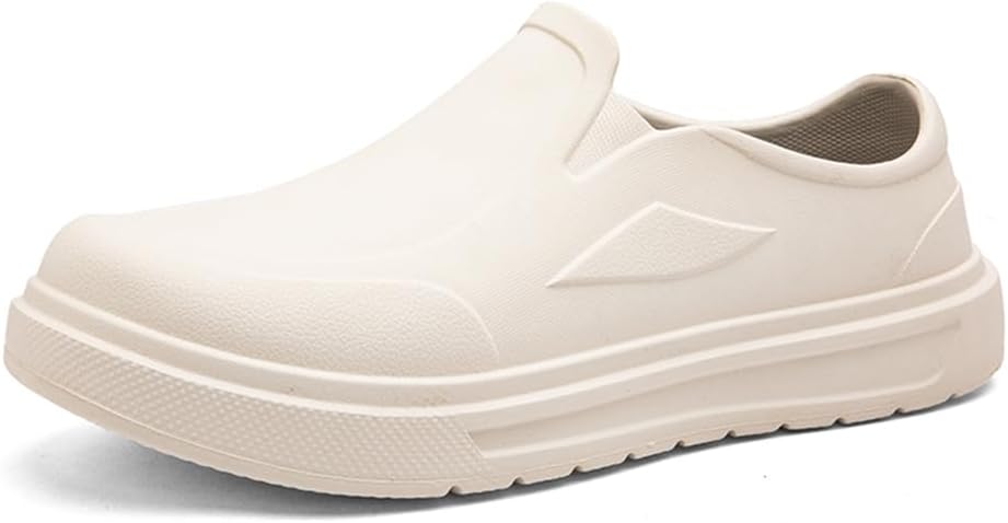 

Кроссовки Армадилло для шеф-поваров Мужские и женские туфли для шеф-поваров Легко надеваемые сабо для шеф-поваров Мужские Нескользящие Водонепроницаемые туфли Легкие кухонные туфли для медсестер Bibholy, бежевый