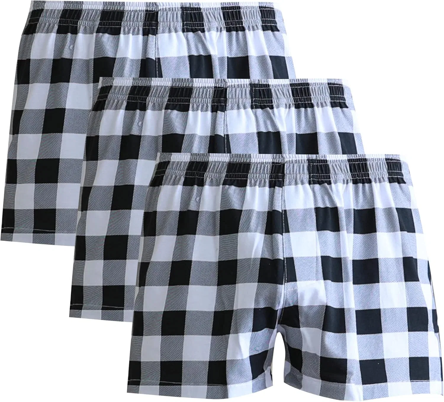 Боксеры хлопковые, 5 штук, Black-3pc