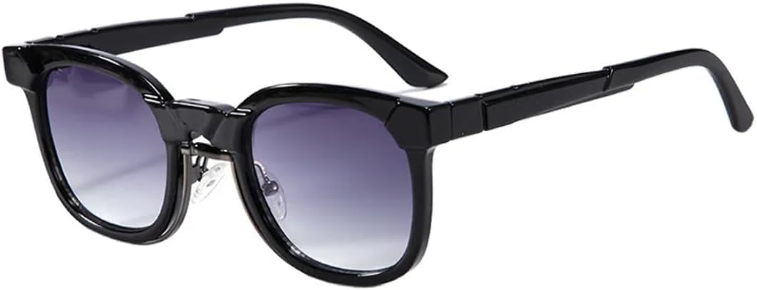 

Роскошные солнцезащитные очки «кошачий глаз» для женщин и мужчин, популярные винтажные панк-очки, двухцветные, для вождения на открытом воздухе (черно-серые) TVTBBVV, Black Gray