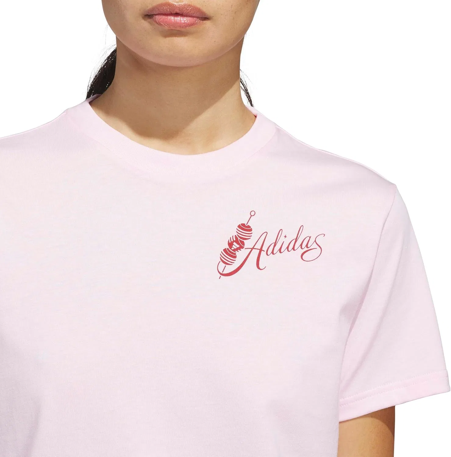 Футболка женская adidas Mind Bodysuit and Spirit(s) Graphic, Clear Pink — фото 4