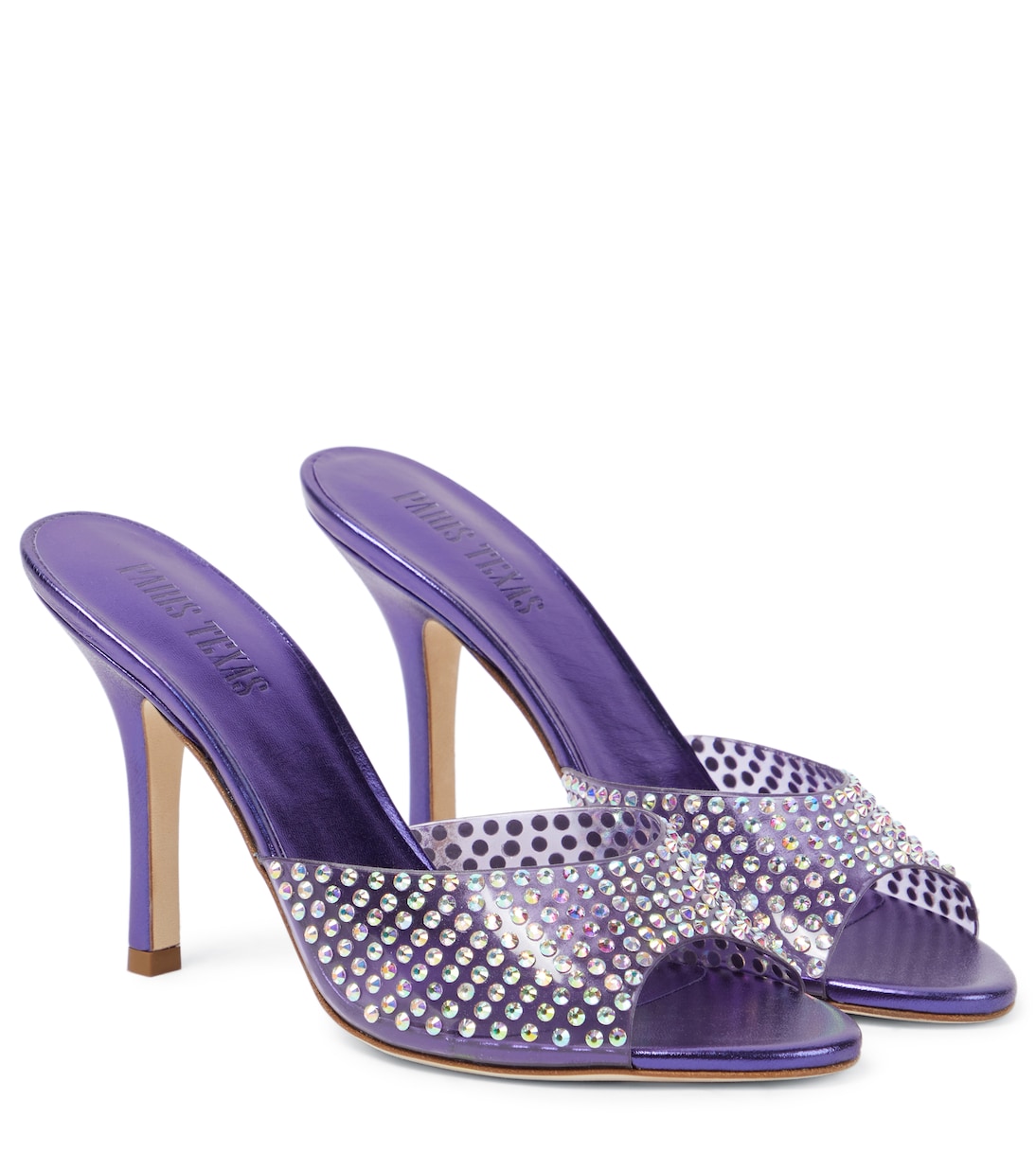 Декорированные мюли Холли Пенелопа Paris Texas, Iridescent Purple