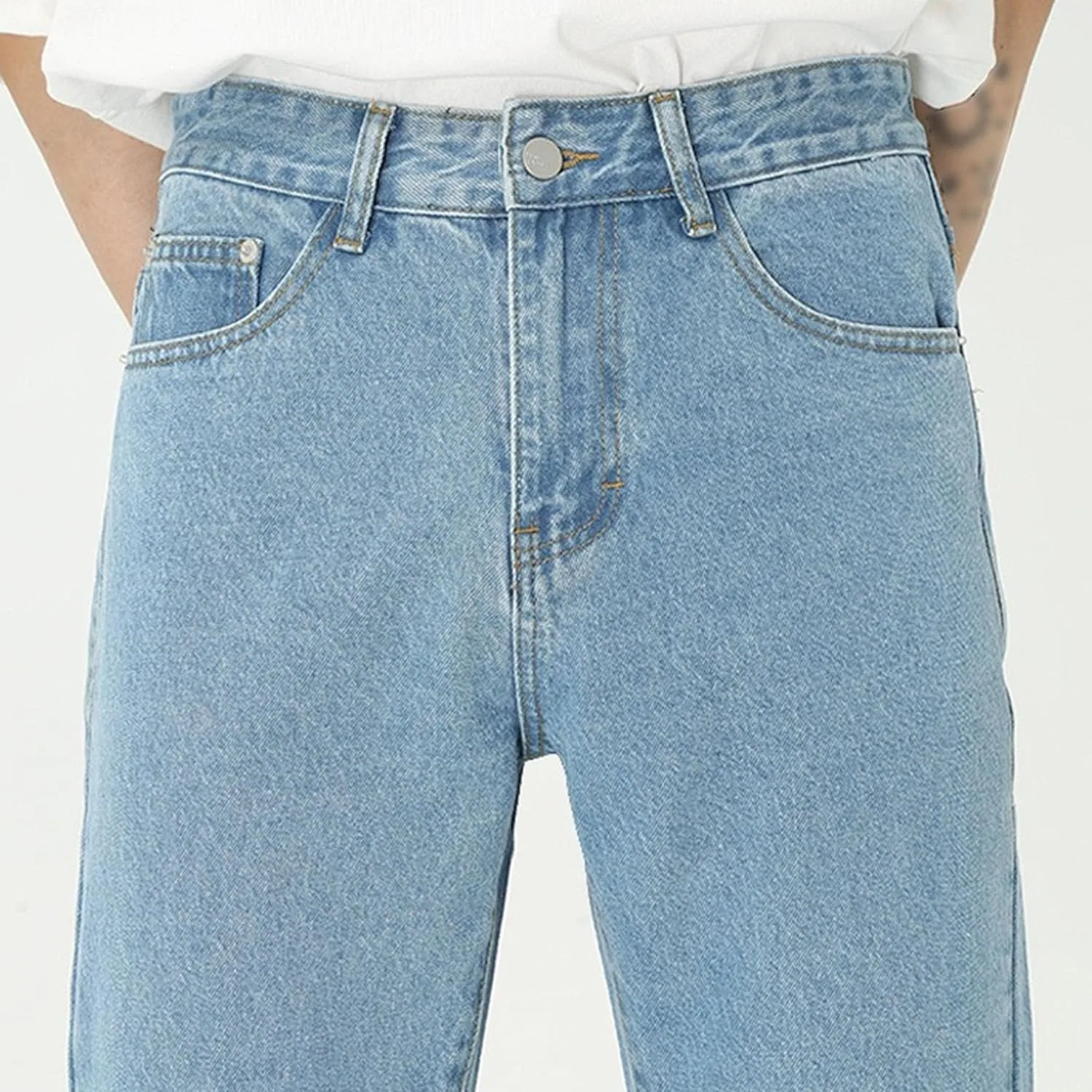 Джинсы скинни, стрейч, Men's Ripped Jeans, синие — фото 2