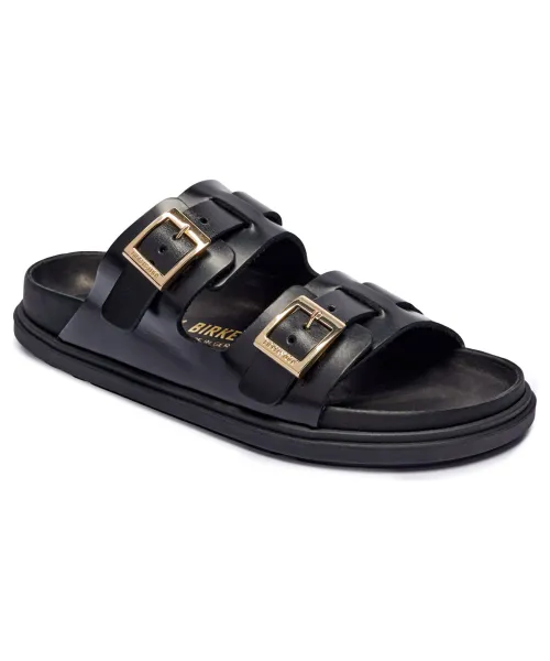 Кожаные тапочки St Barths Narrow fit Birkenstock, черный