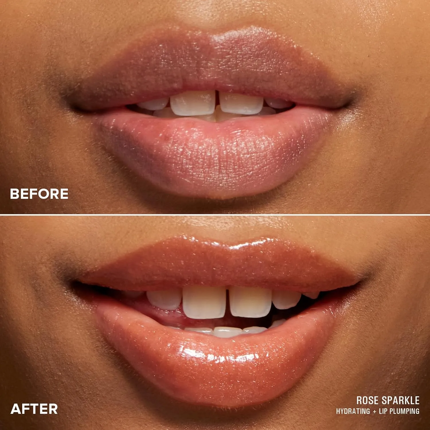 Nudestix Hydrating Peptide Lip Butter - блестящий бальзам для губ с авокадо, маслом ши и 2% пептидами для увлажнения и объема, rose sparkle — фото 4