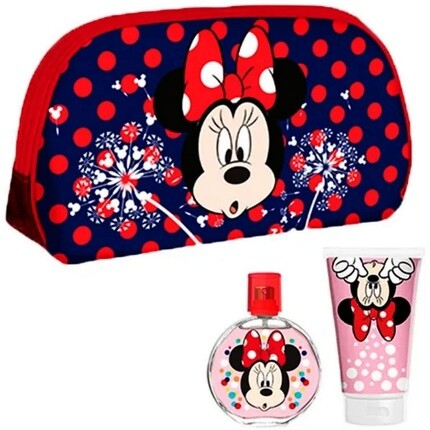 

Туалетная сумка Minnie Mouse, туалетная вода 50 мл и гель для душа 100 мл, Disney