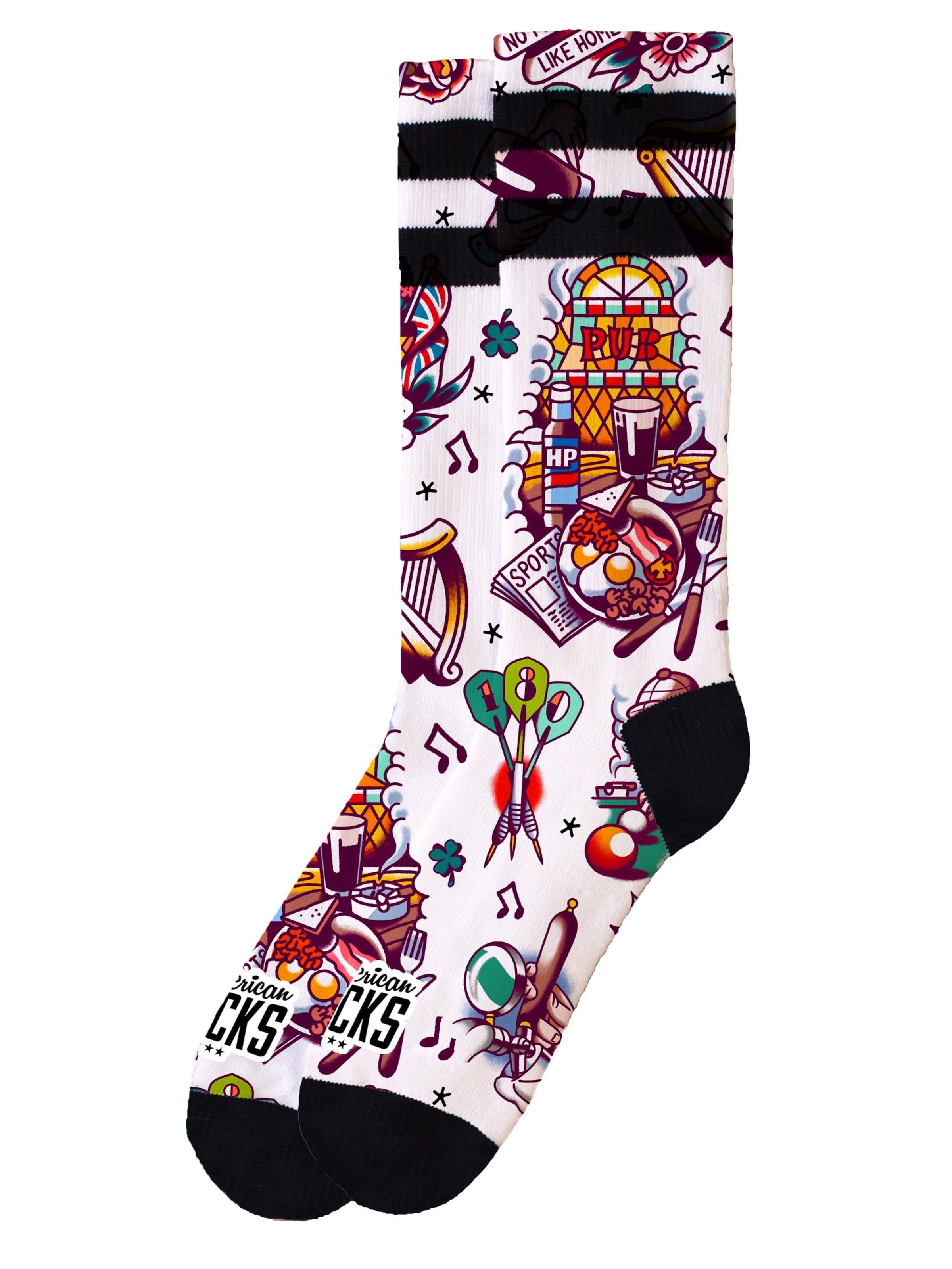 

American Socks Носки 'Pub' в бежевом цвете