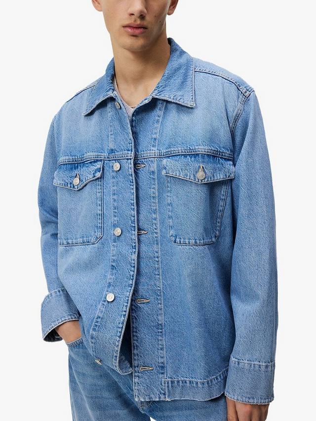 

Hunt Washed Denim Overshirt J.Lindeberg, Blue