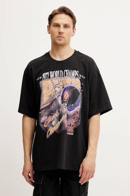 

Хлопковая футболка GRAPHIC SS TEE Adidas Originals, черный