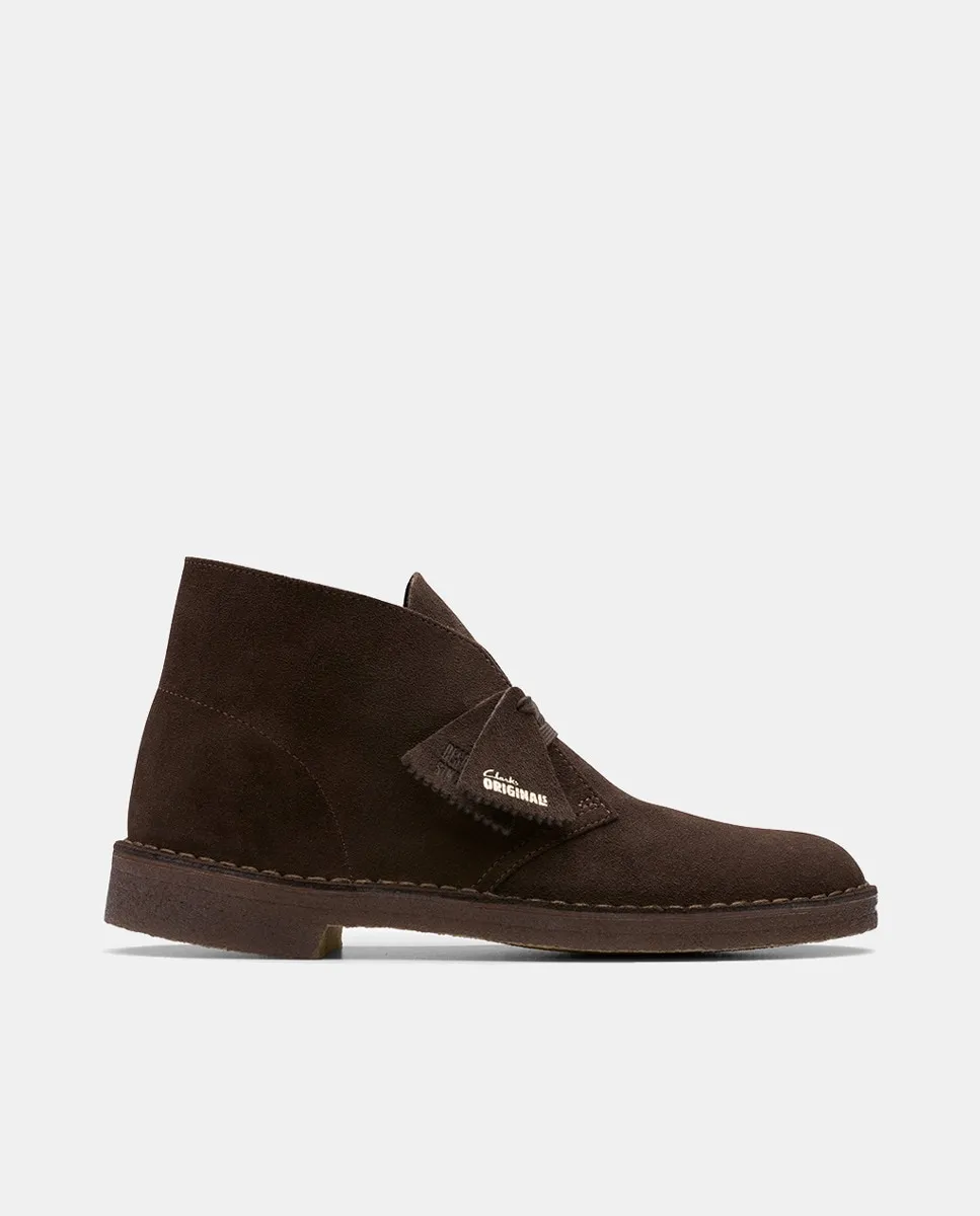 

Мужские замшевые ботинки на резиновой подошве Clarks, темно-коричневый