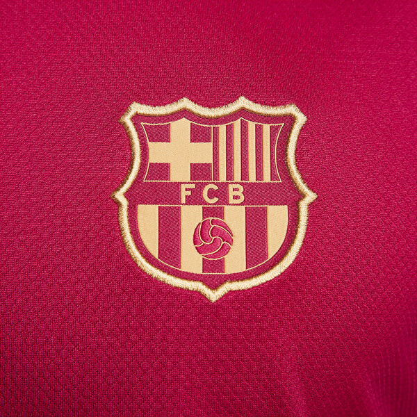 Футболка fc barcelona dri fit футбольный трикотажный топ Nike, красный — фото 3