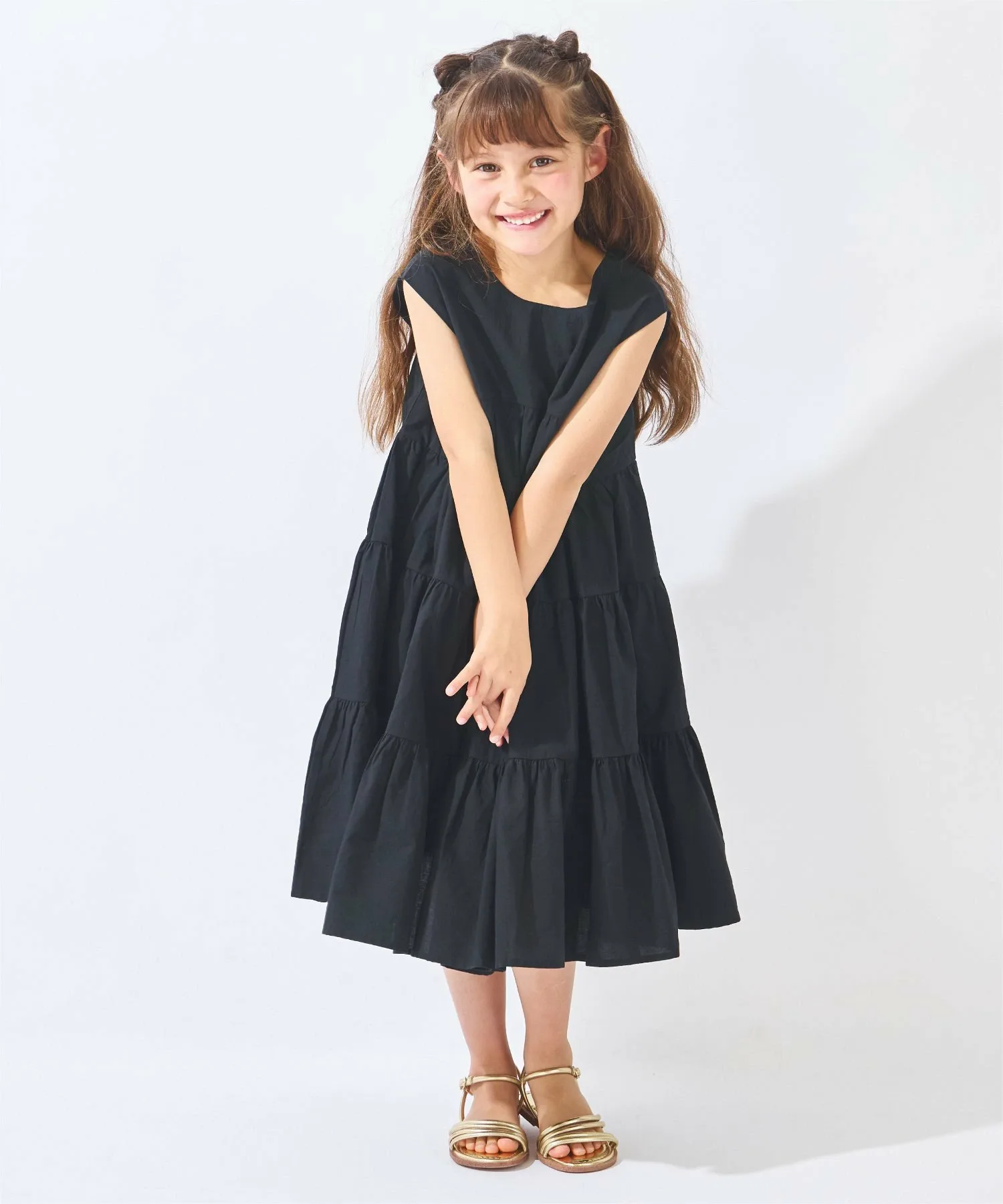 Многоярусное платье Ever Closet, black
