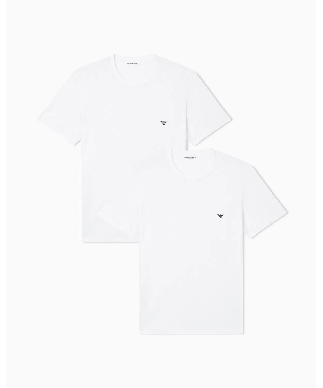Футболки 2 шт. Emporio Armani loungewear stretch jersey белый