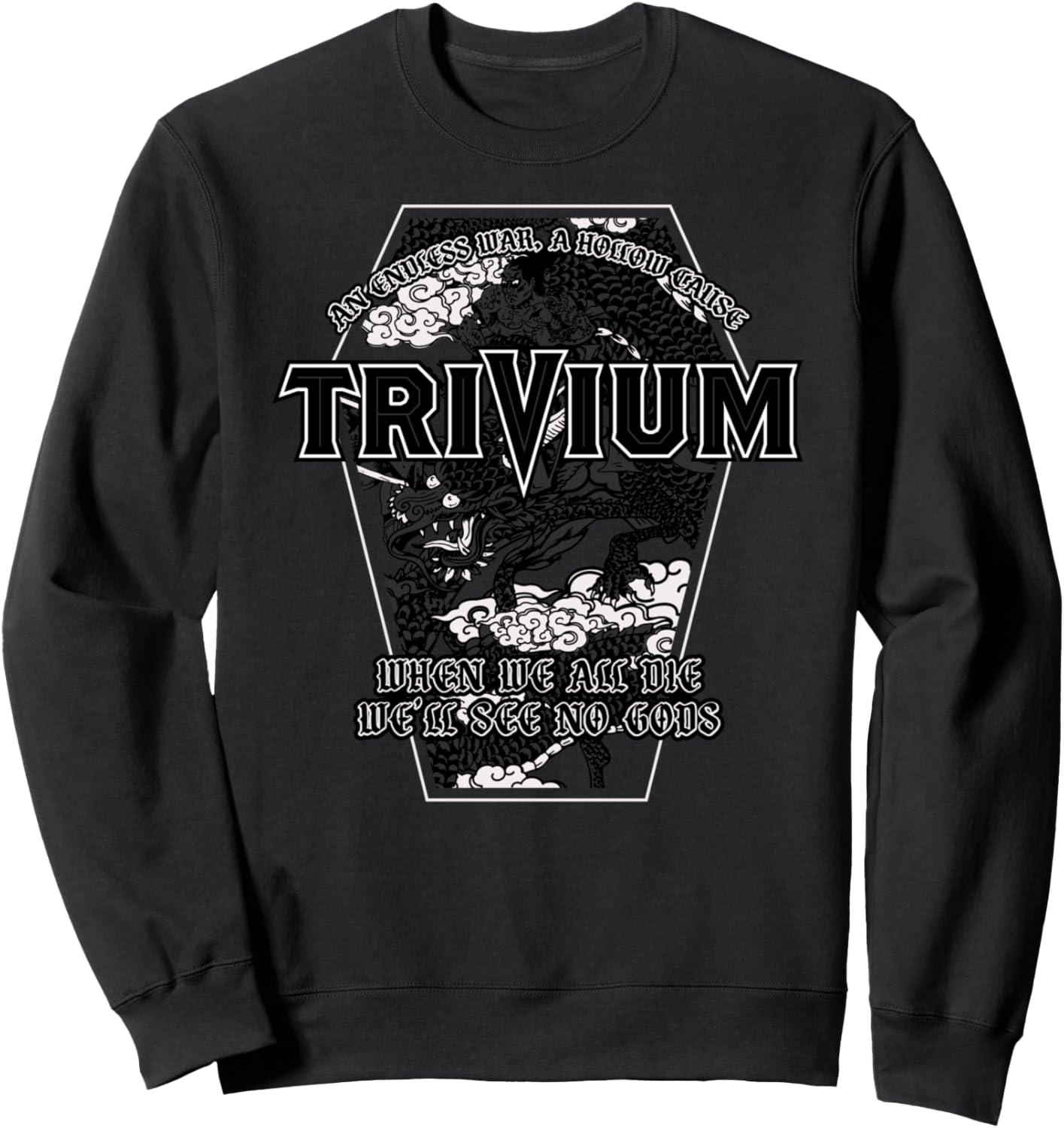 

Черная толстовка Trivium No Gods, черная, Черный, Черная толстовка Trivium No Gods, черная