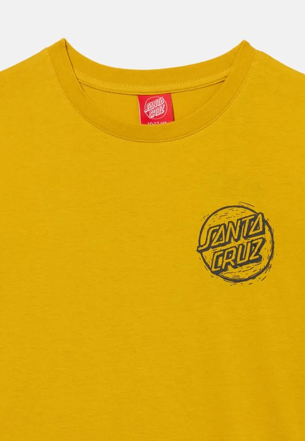 Футболка с принтом youth stamped opus Santa Cruz, Mustard — фото 4