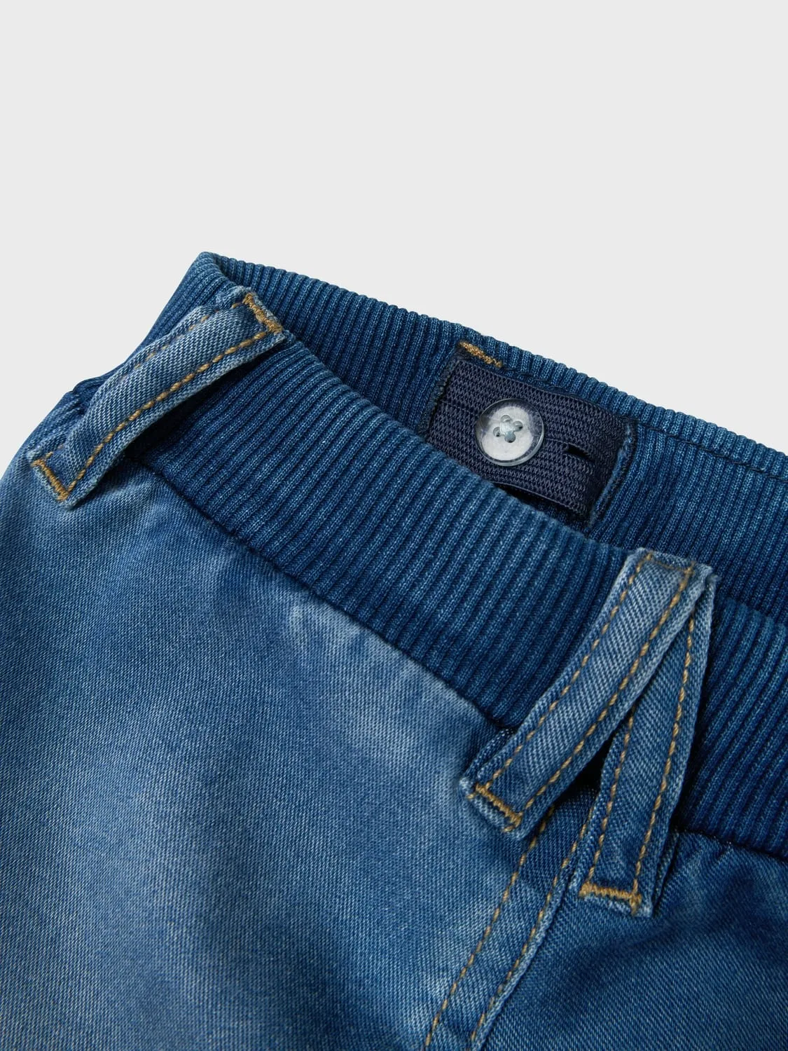 Шорты карго джинсовые Name it, medium blue denim — фото 4
