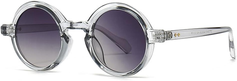 

Солнцезащитные очки UV400 для мужчин и женщин | Круглые градиентные заклепки в стиле панк | Для вождения и занятий спортом на открытом воздухе generic, Gray Gray Gradient