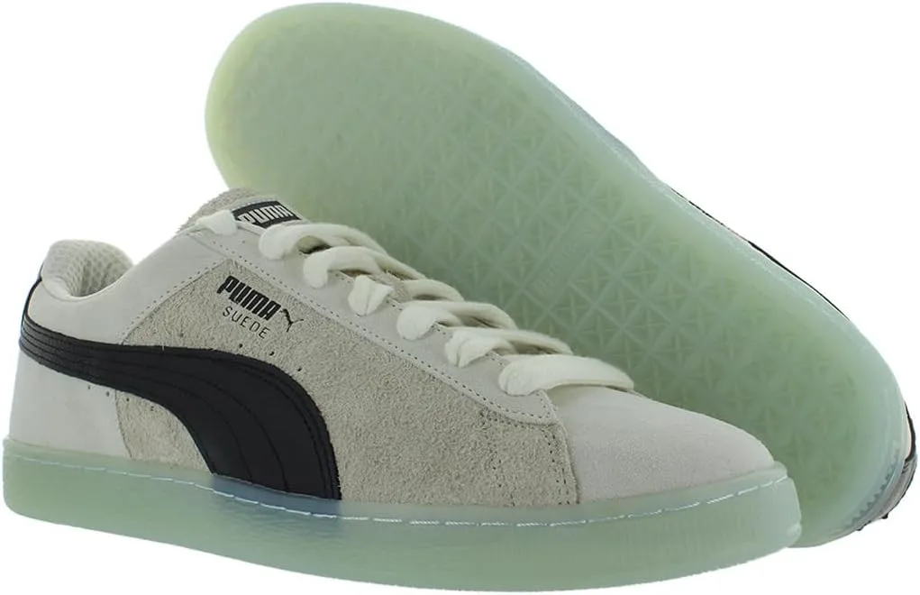 Мужские кроссовки Puma Suede Classic +, белый/черный/синий/бежевый — фото 4