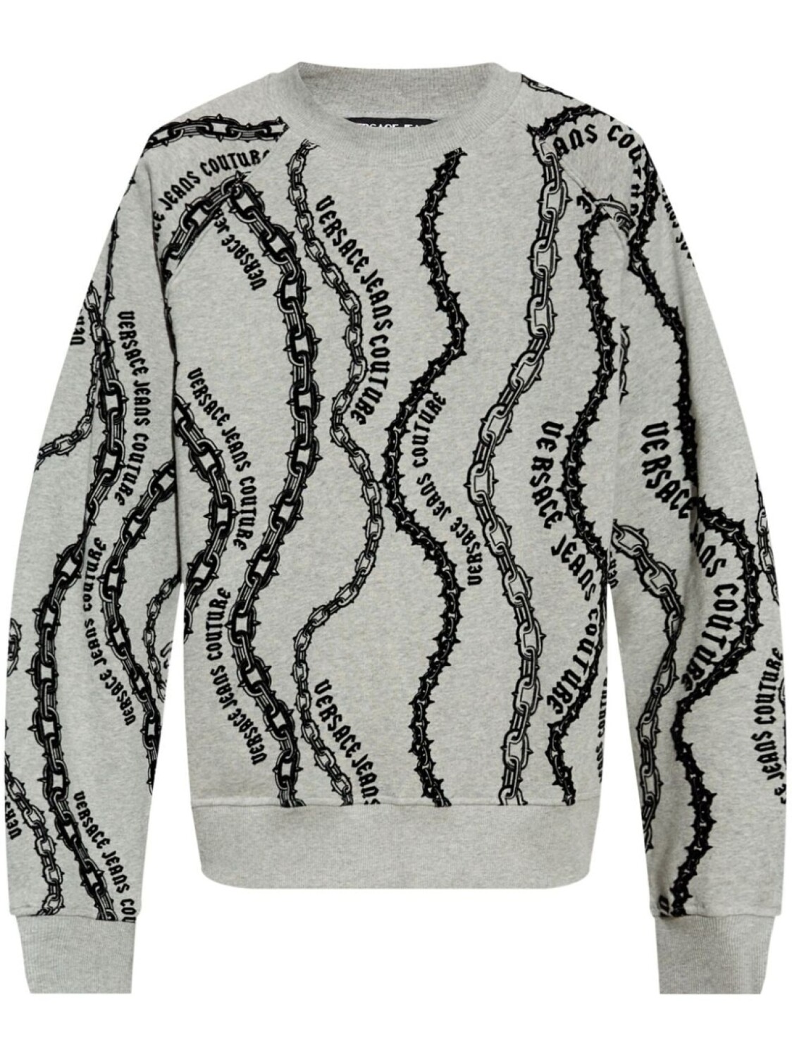 

Versace Jeans Couture толстовка с принтом в виде звеньев цепи, серый