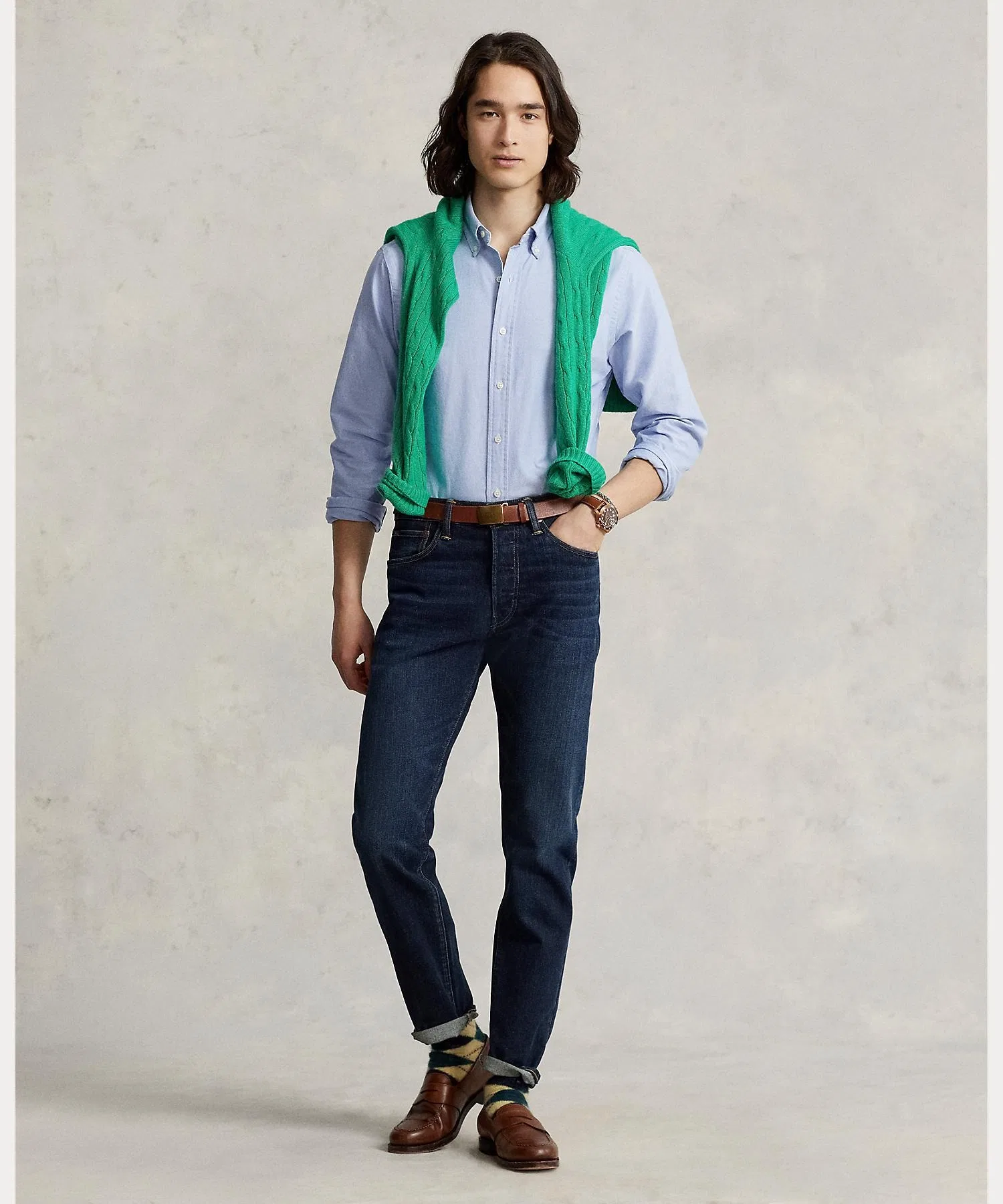 Мужская рубашка Polo Ralph Lauren Iconic Oxford — фото 3