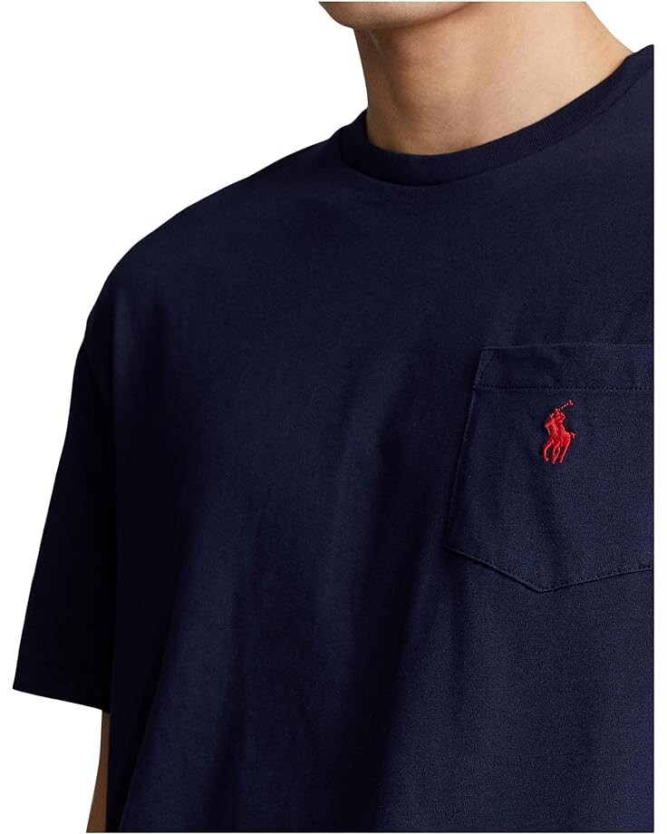 Футболка Polo Ralph Lauren Classic Fit Pocket, цвет Ink — фото 3