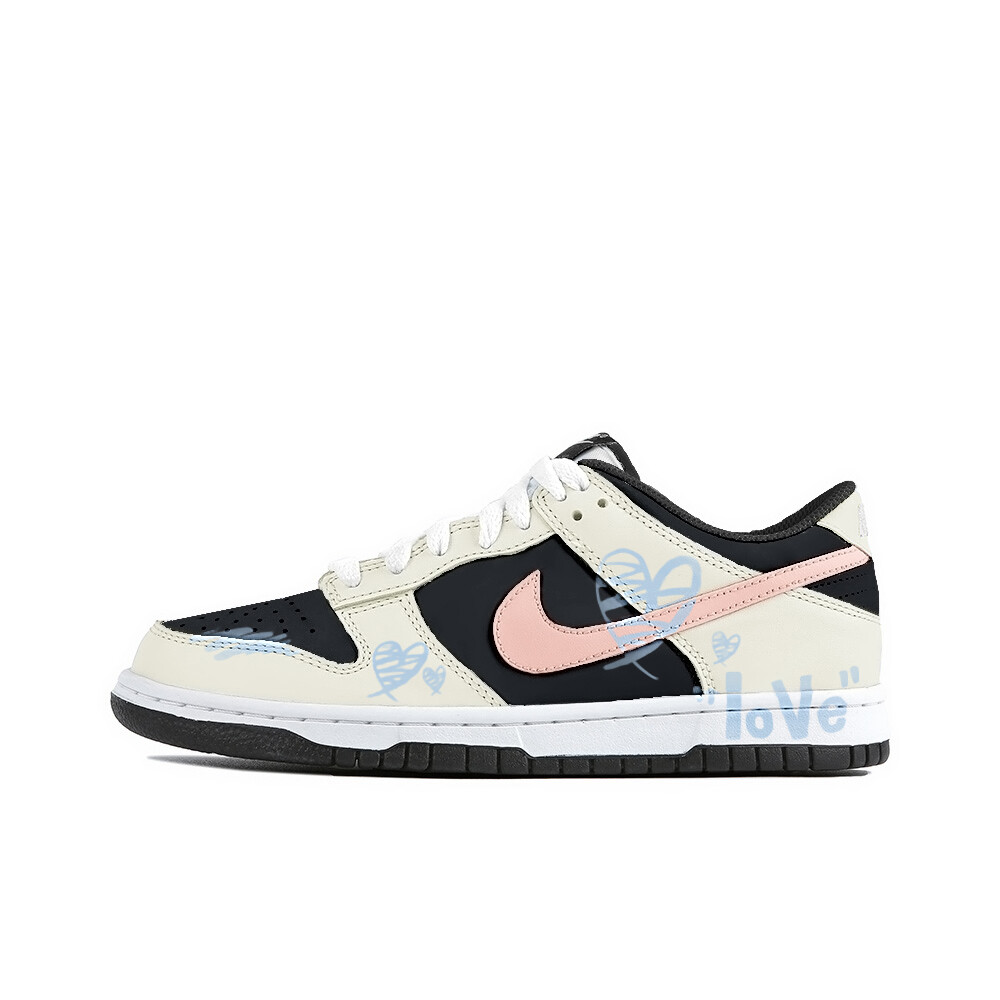 

Кроссовки Nike Dunk Skateboarding Shoes Women's Low-top White, светло-желтый
