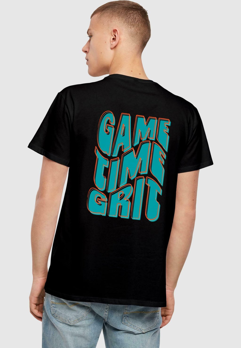 

Рубашка с принтом GAME TIME GRIT Merchcode, черный