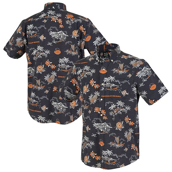

Мужская синяя рубашка на пуговицах Chicago Bears Throwback Kekai Performance Reyn Spooner