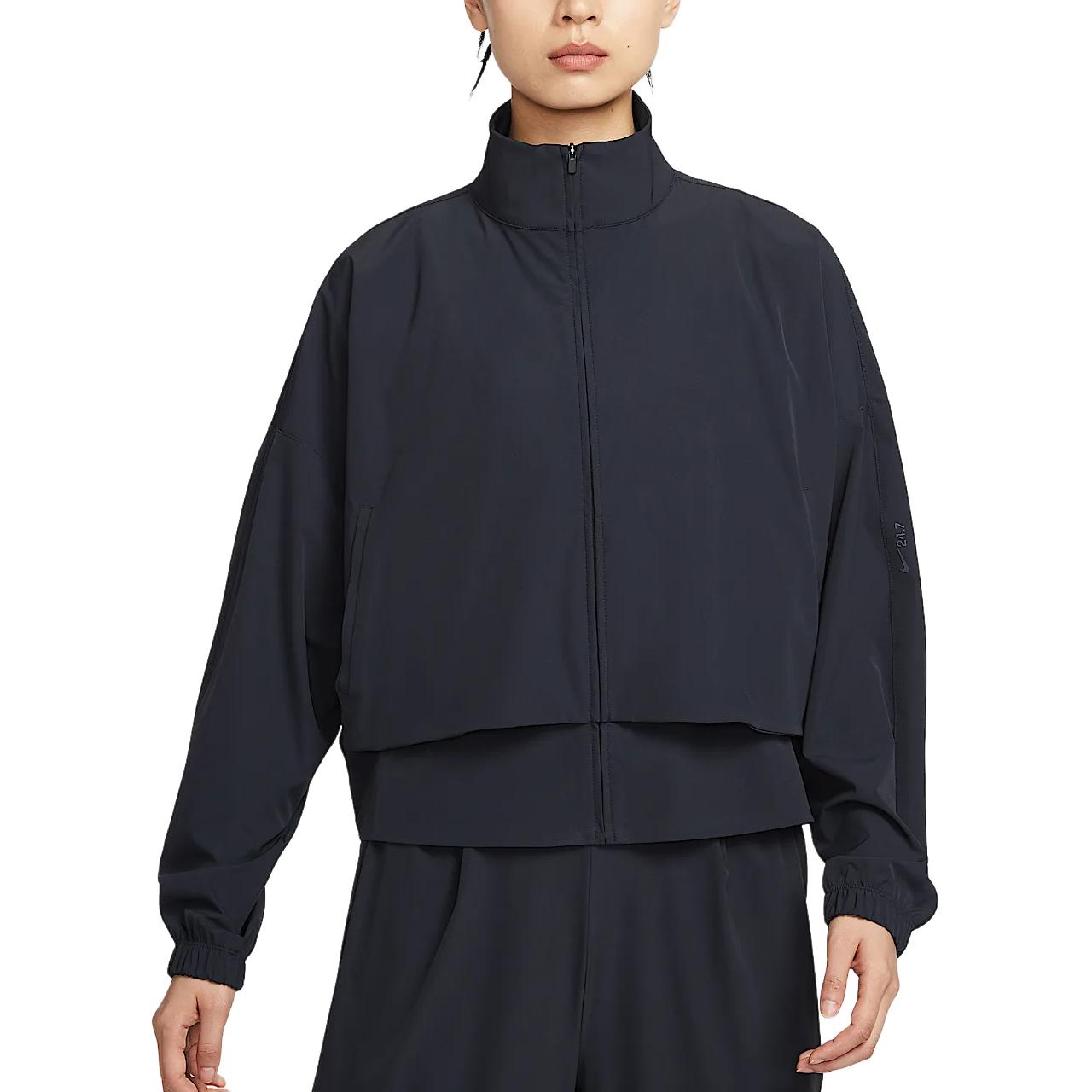 

Nike Женская куртка Dri Fit черная с темным дымчато-серым, Black/Dark Smoke Gray