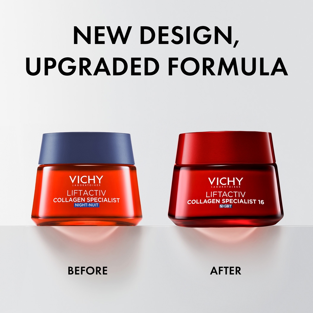 Крем для лица SPF VICHY Liftactiv коллагеновый специалист 16 ночной укрепляющий ночной против морщин — фото 2