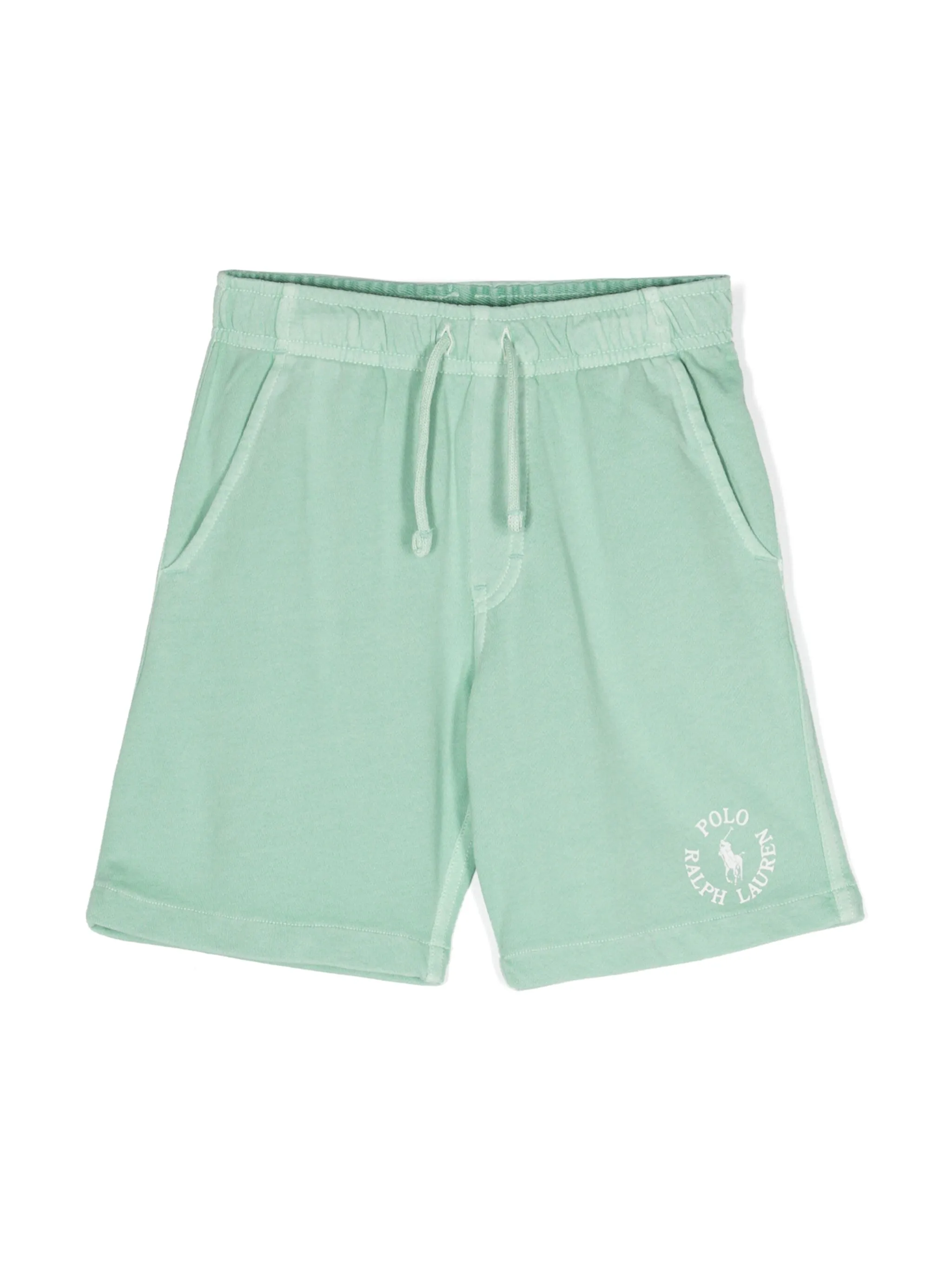 

Спортивные шорты с логотипом Polo Ralph Lauren Kids, зеленый