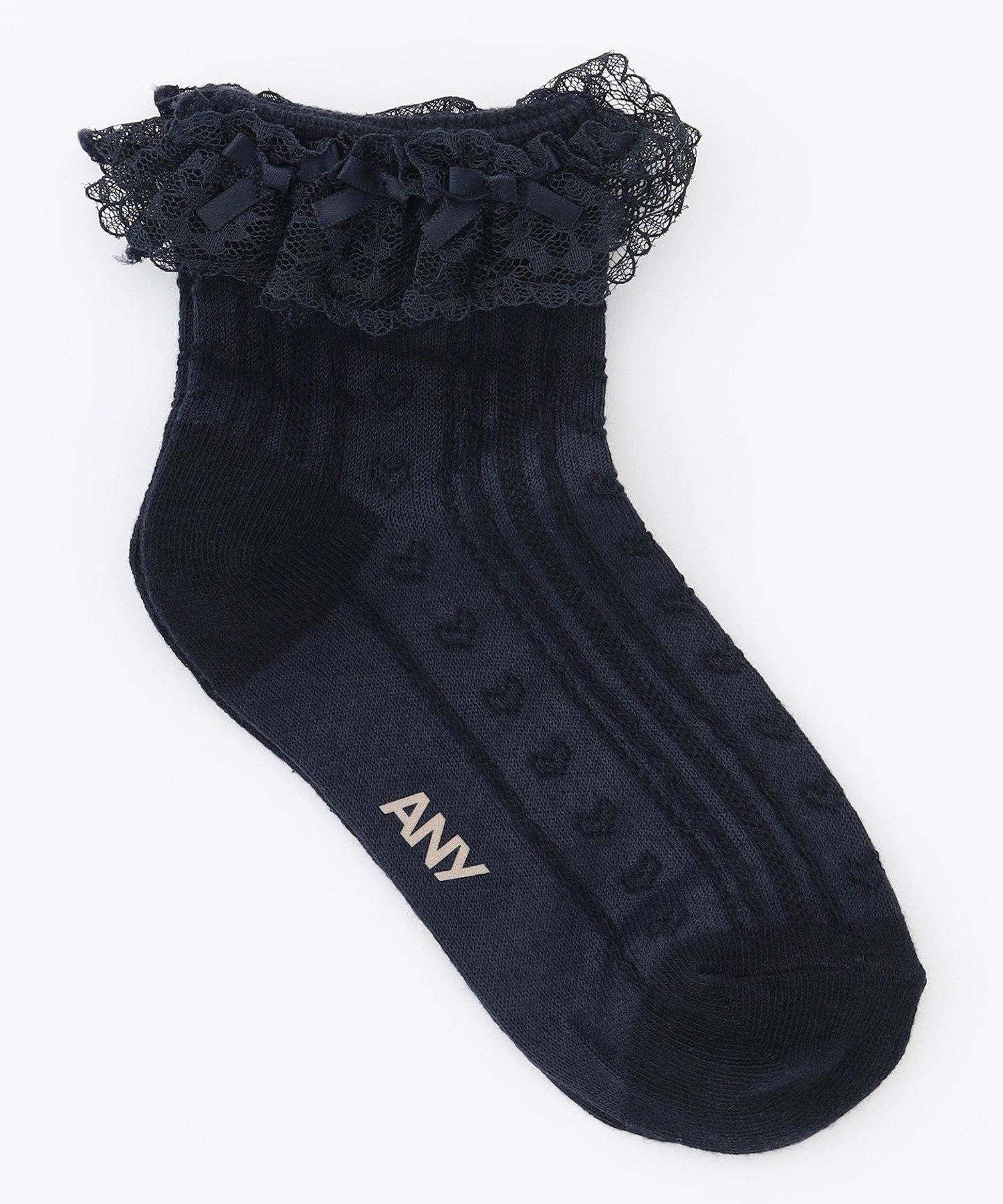 Короткие кружевные носки ANY KIDS, Navy [075]