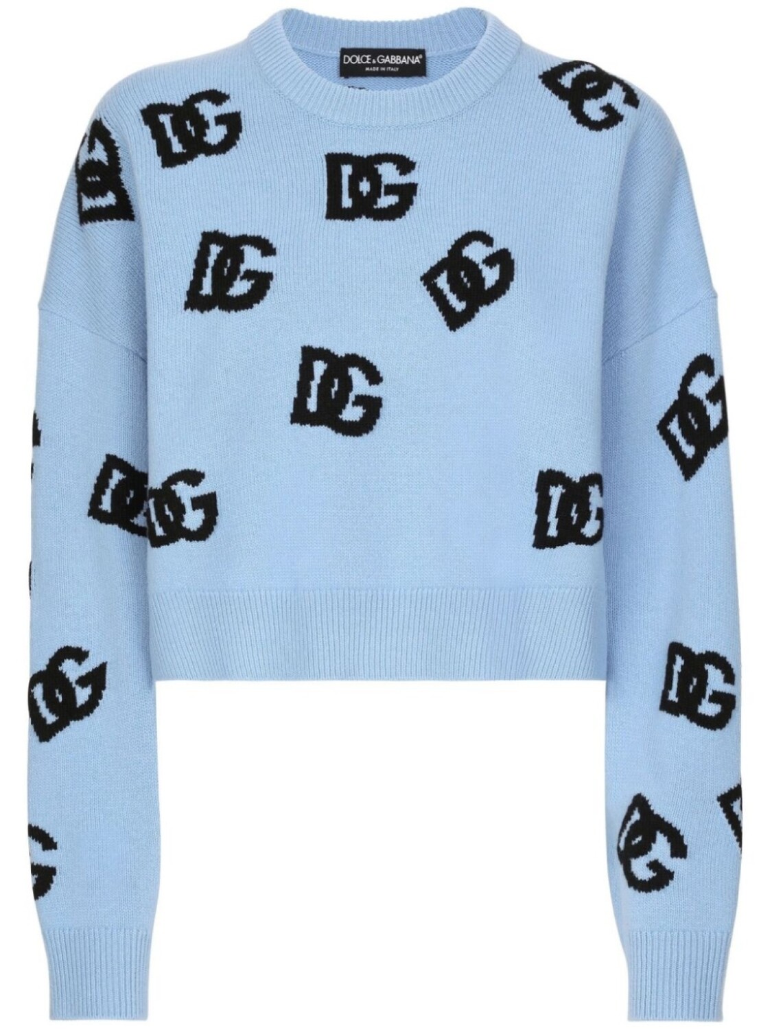 

Dolce & Gabbana свитер с вышитым логотипом, синий