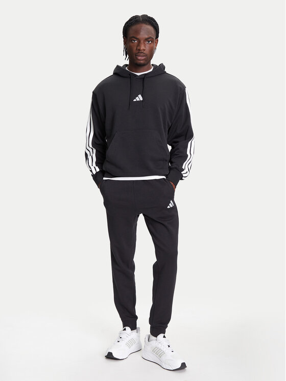 Толстовка обычного кроя Essentials 3-Stripes JD1874 Adidas, черный — фото 2