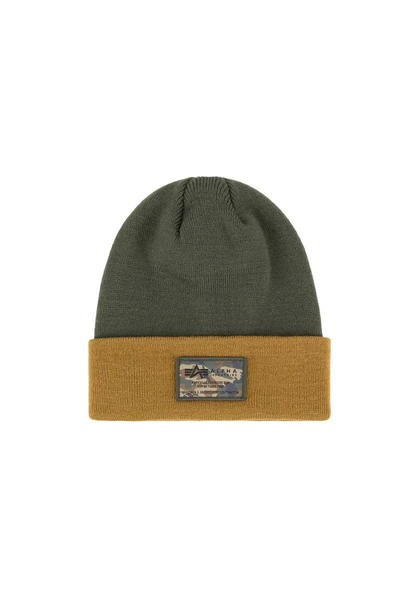 

Лыжная шапка Alpha Industries "Аксессуары Alpha Industries - Головной убор Crew C Label Beanie", оливковый