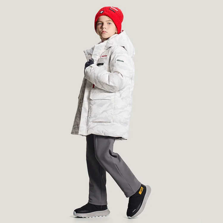 Детские вязаные спортивные штаны FW25 DESCENTE, gy-серый — фото 4