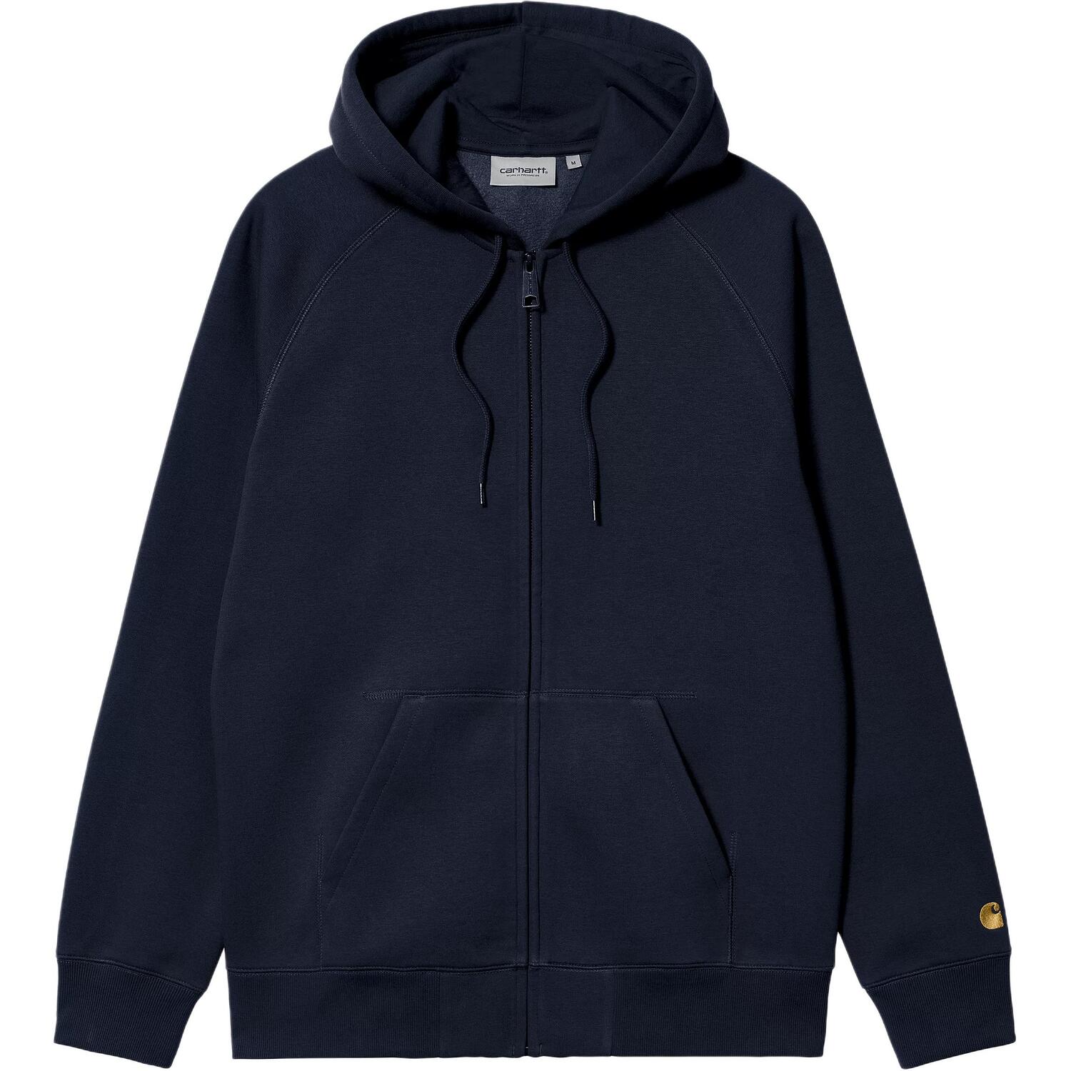 

Carhartt WIP Толстовка Chase с капюшоном, мужская, цвет navy, кардиган средней плотности