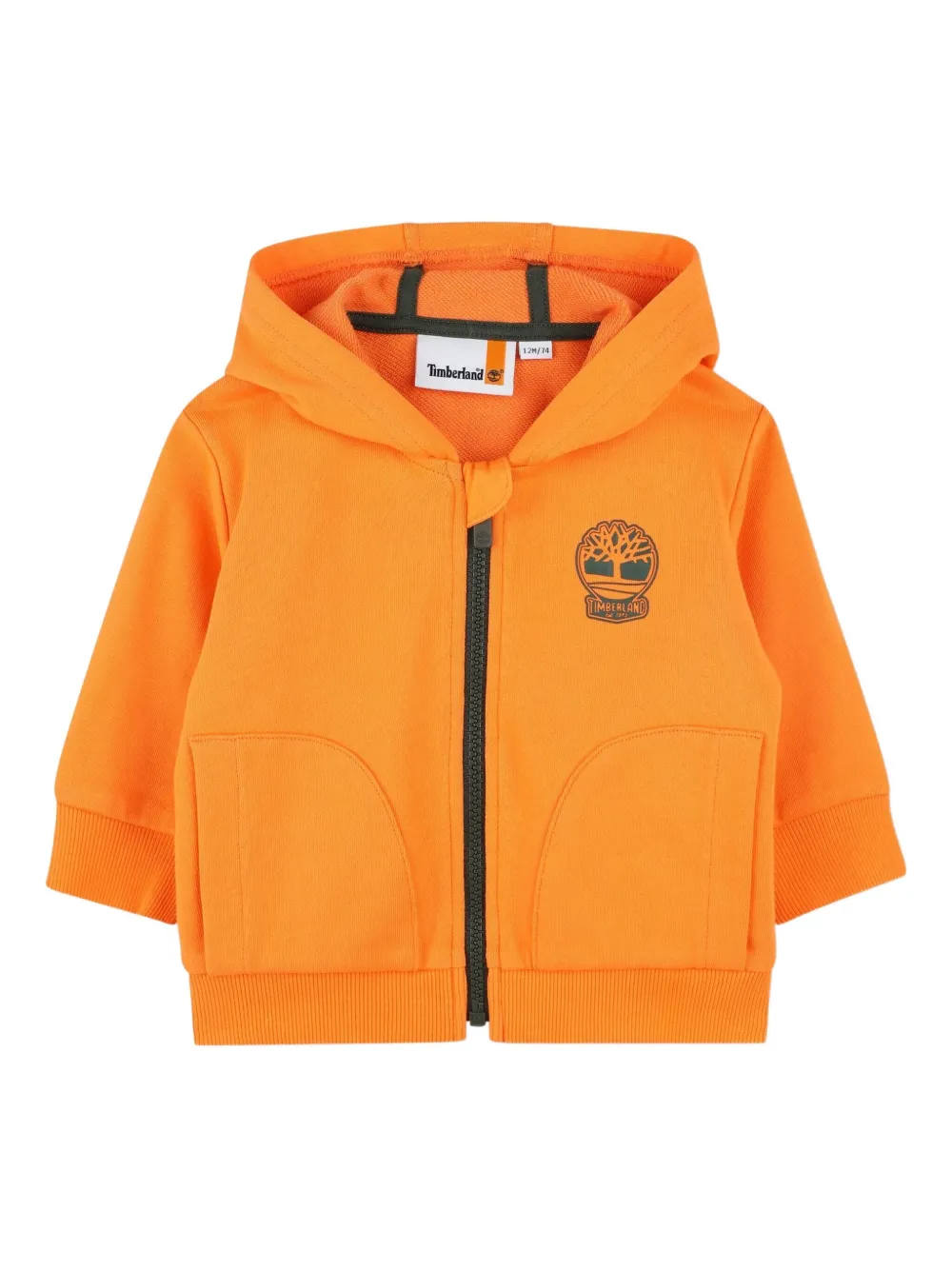

Худи с вышитым логотипом Timberland Kids, оранжевый