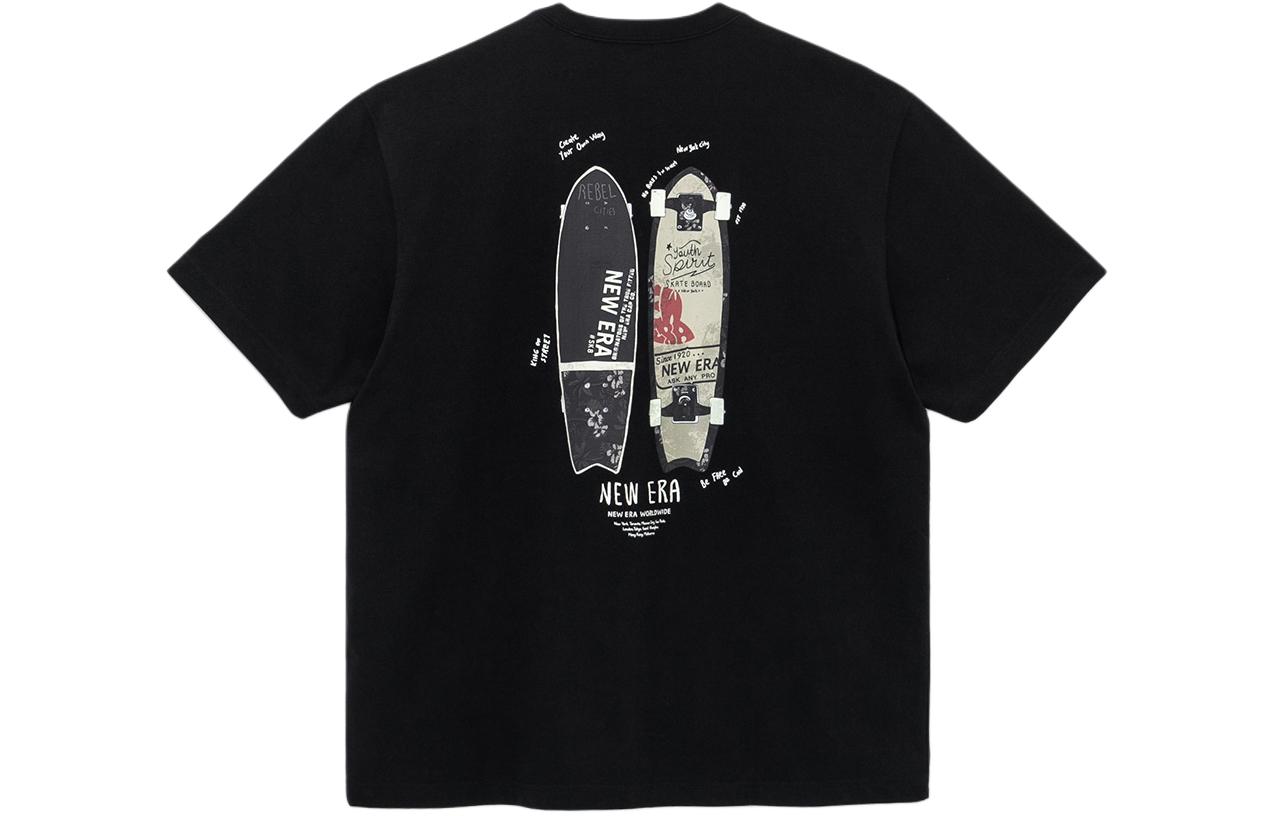 

New Era Футболка унисекс черная SS24, Черный, New Era Футболка унисекс черная SS24