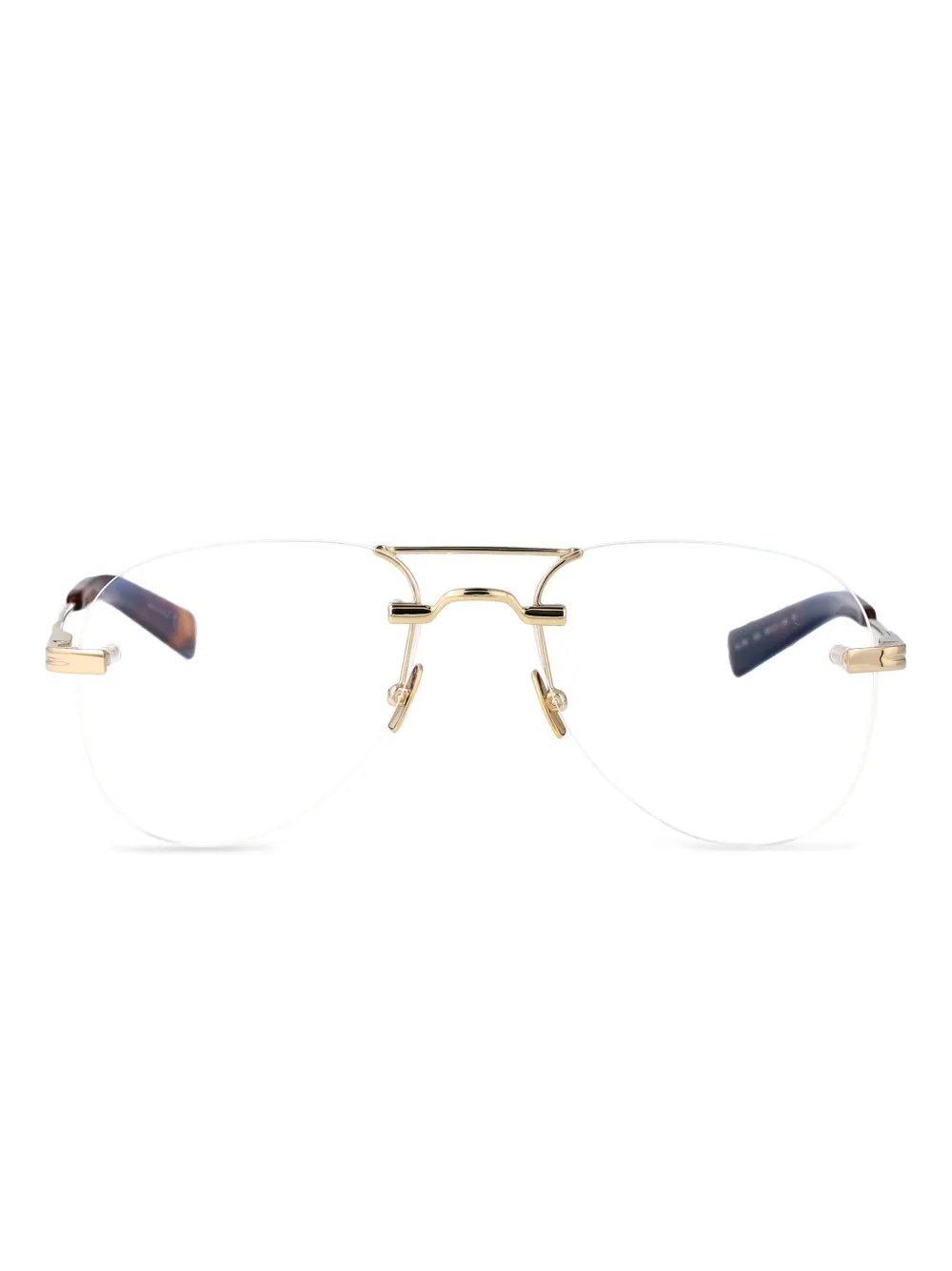 

Очки в овальной оправе Saint Laurent Eyewear, золотой