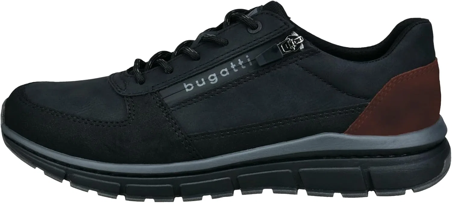 Мужские низкие кроссовки Bugatti Man со сменной стелькой, Black 5500 — фото 2