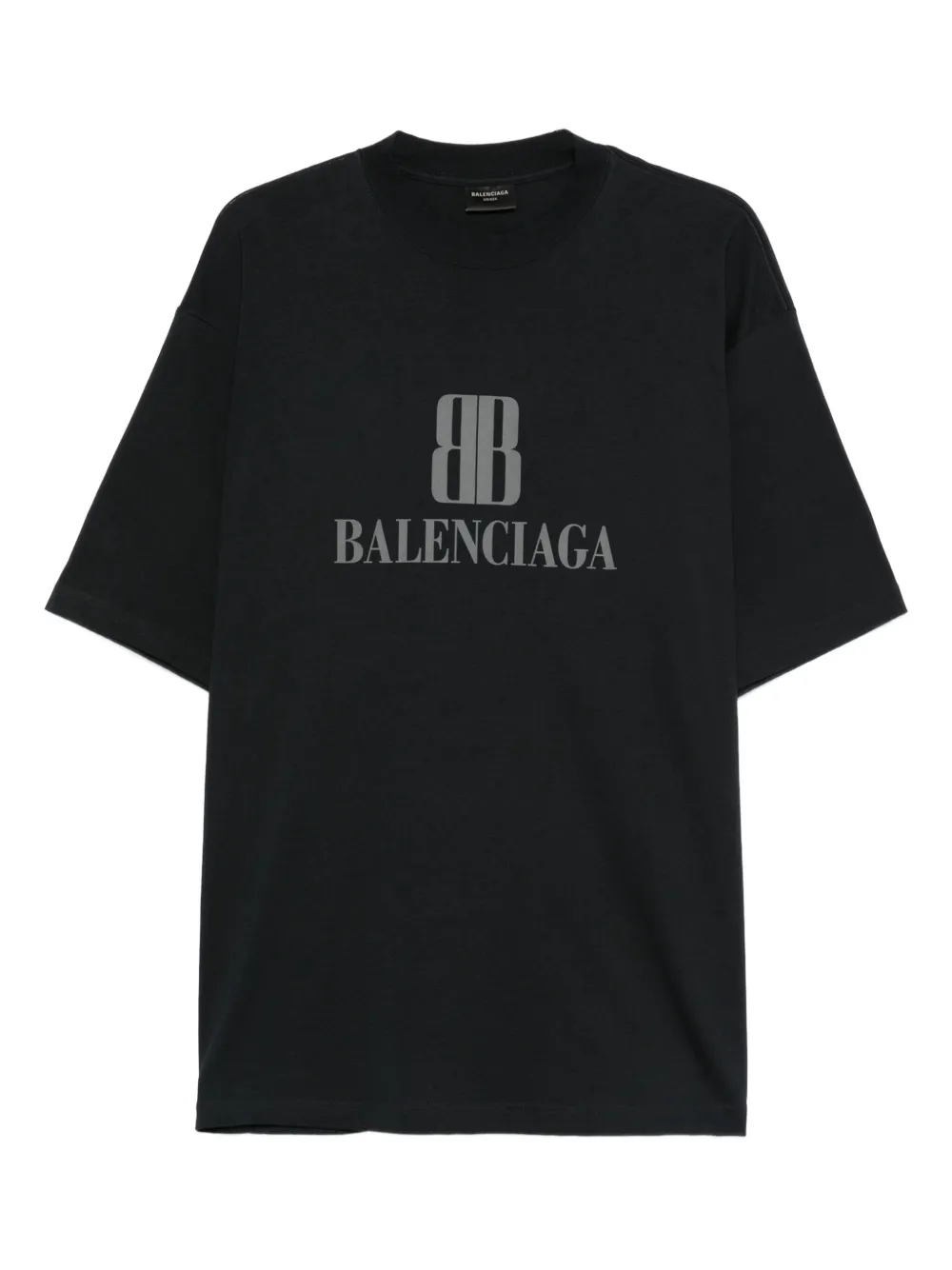 

Футболка из хлопка с принтом логотипа Nano BB BALENCIAGA, черный