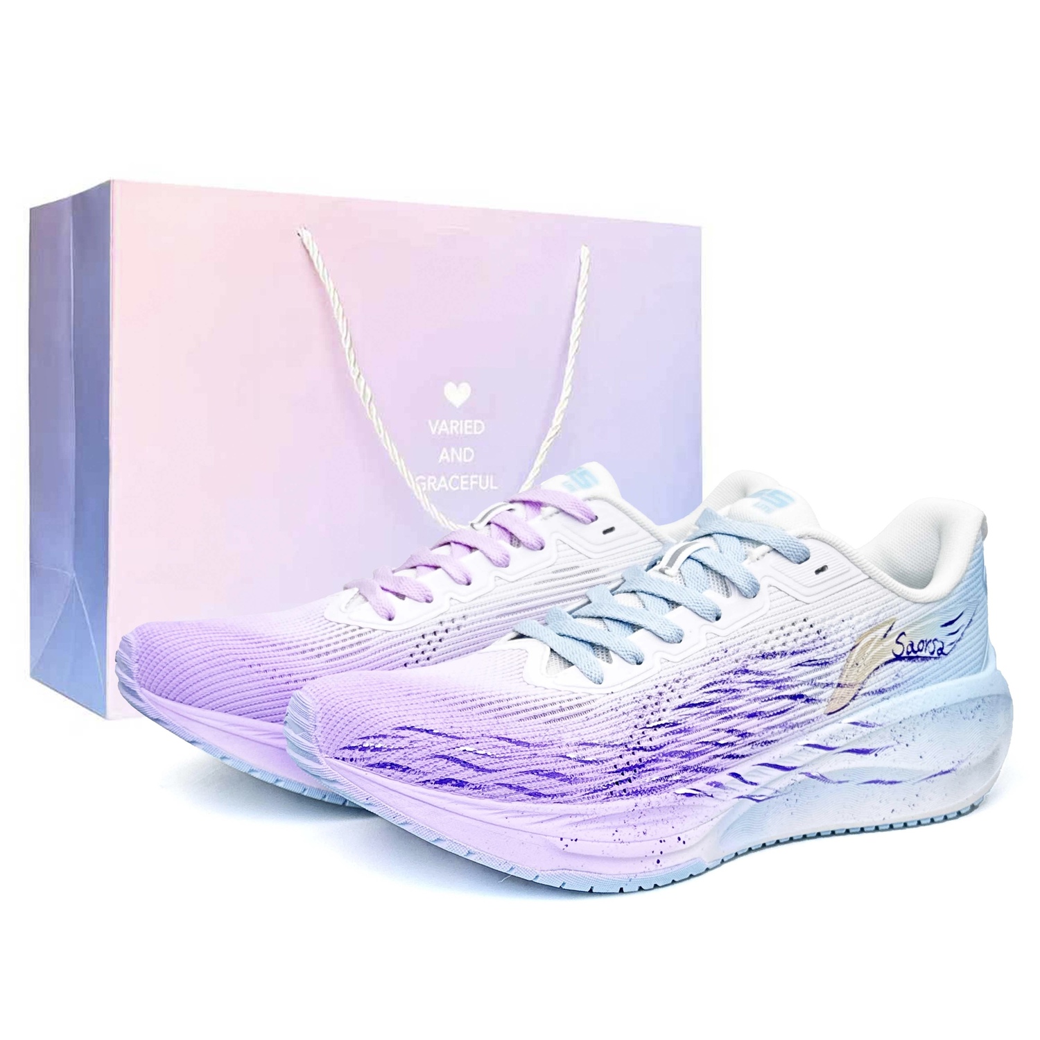 

Li Ning Version 2.0 Амортизирующая Износостойкая Дышащая Противоскользящая Li-Ning, синий фиолетовый (розовый фиолетовый special shopping bag)