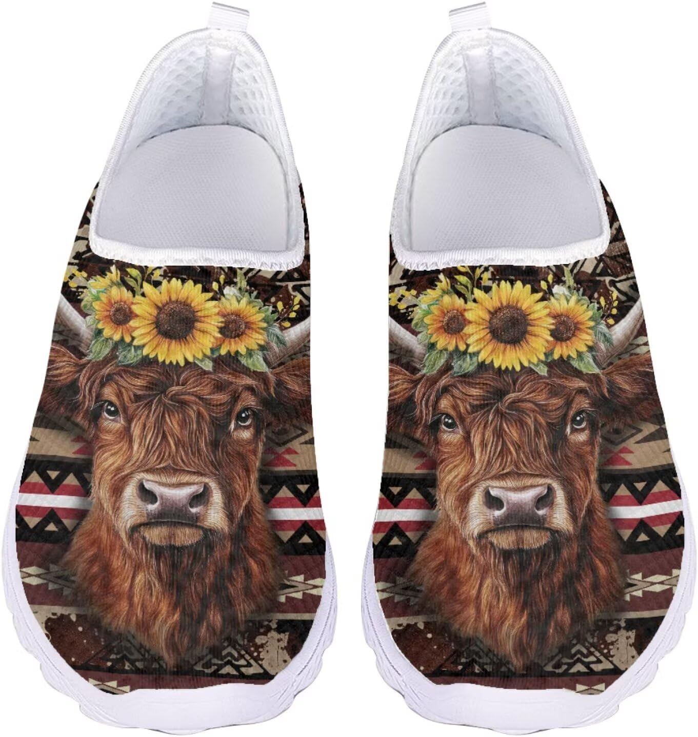 

Женские слипоны Jeiento для ходьбы с животным принтом, легкие кеды-тапочки, сетчатые теннисные кроссовки унисекс, пляжная водная обувь, коричневый