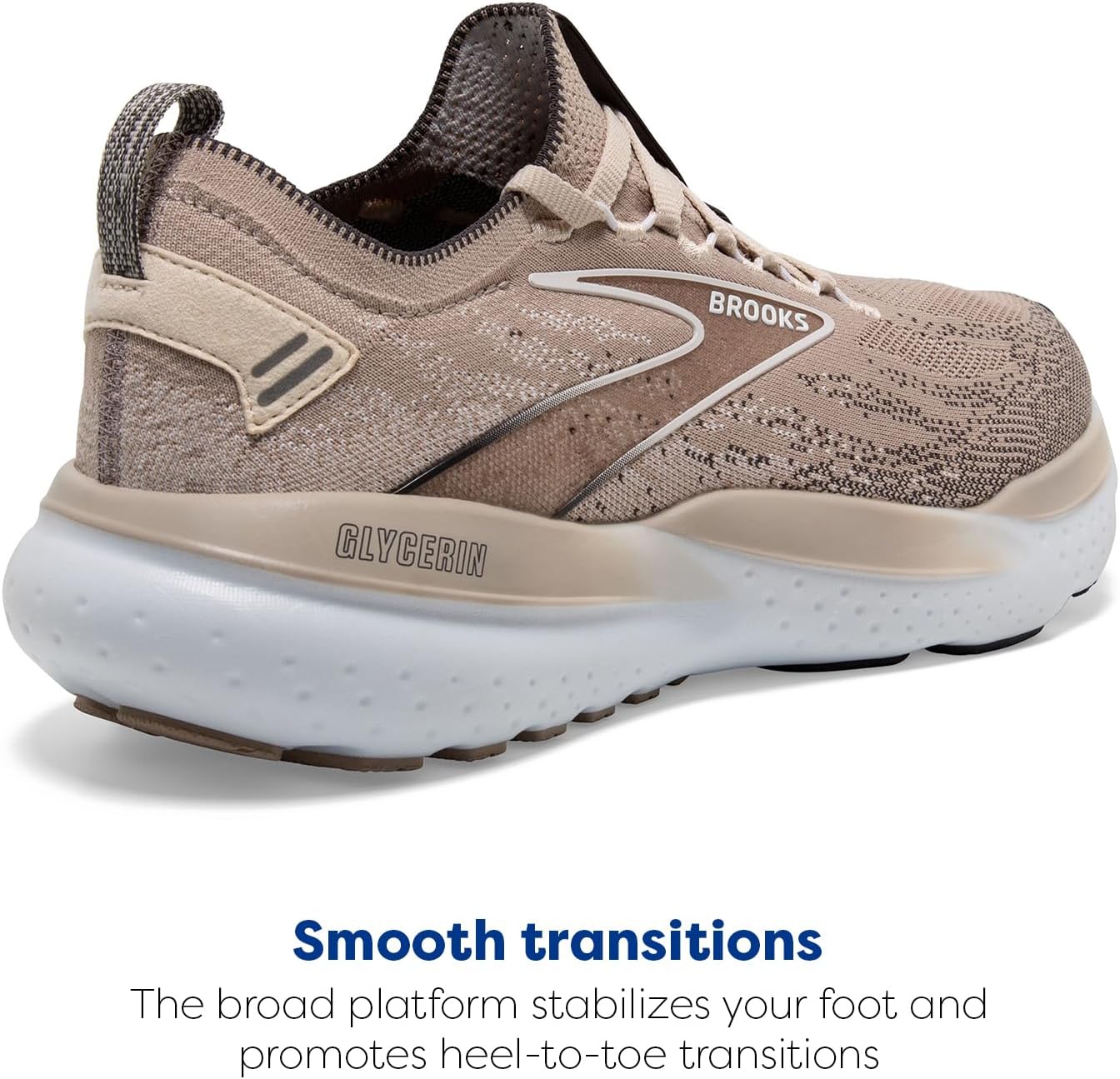 Мужские кроссовки Brooks Glycerin Stealthfit 21 нейтральные для бега, Chateau Grey/Forged Iron — фото 3