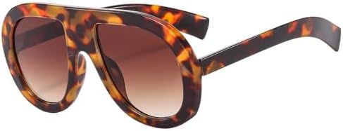 

Женские солнцезащитные очки с градиентным переходом цвета, мужские защитные очки для водителя, разноцветные очки с защитой от УФ-излучения UV400 (2026) MTZJH, C5leopard