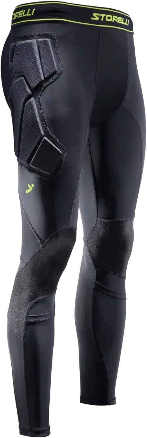 Леггинсы вратарские Storelli BodyShield GK с защитой бедер и коленей, Black, New Style
