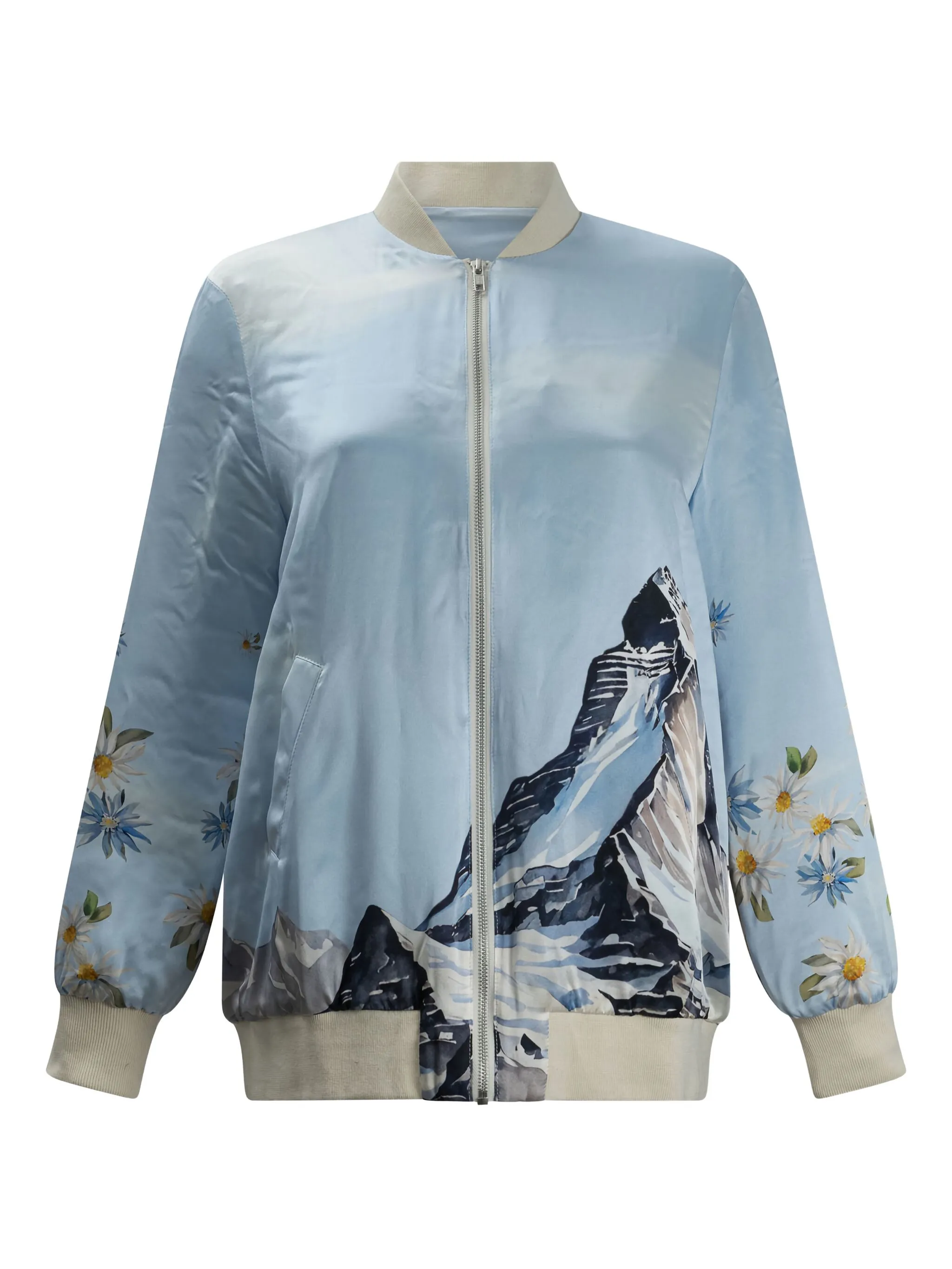 

Куртка с цветочным принтом Sleep No More, синий